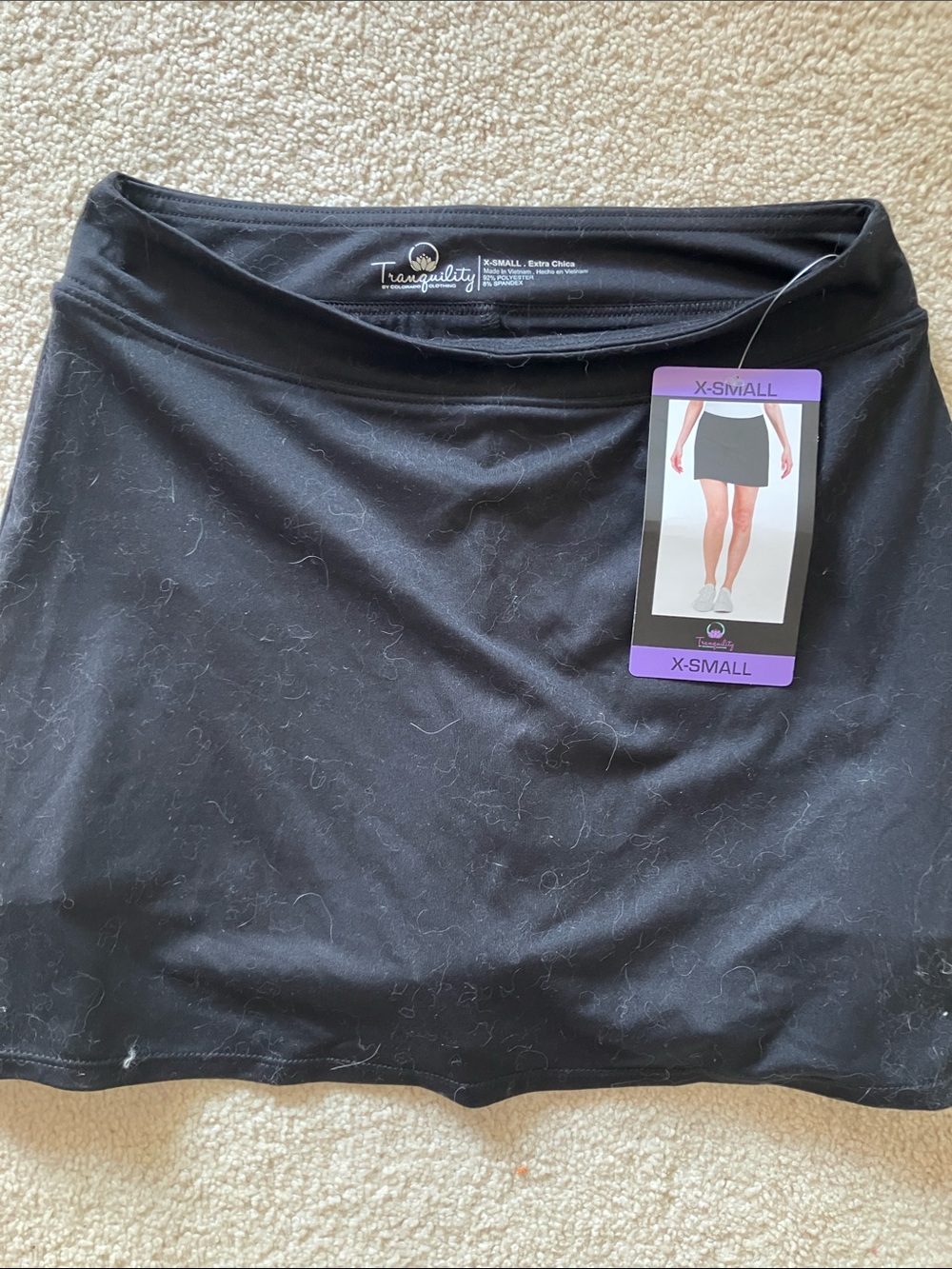 Tranquility by Colorado Clothing Black Athletic Skort